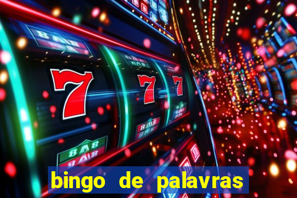 bingo de palavras 3 ano